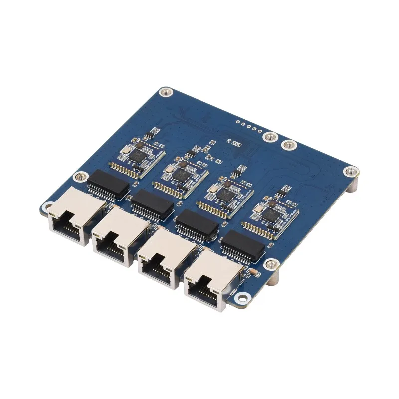 PCIe TO 4-Ch Gigabit/2,5G ETH (B) для Raspberry Pi 5, поддерживает ОС Raspberry Pi, без драйверов, Plug And Play
Плата