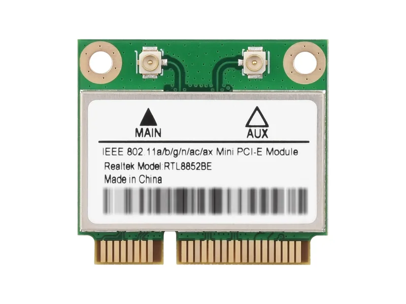 Беспроводная сетевая плата MINIPCIE RTL8852BE, гигабитный двухдиапазонный Wi-Fi 6, стандарт 802.11AX, Bluetooth 5.2