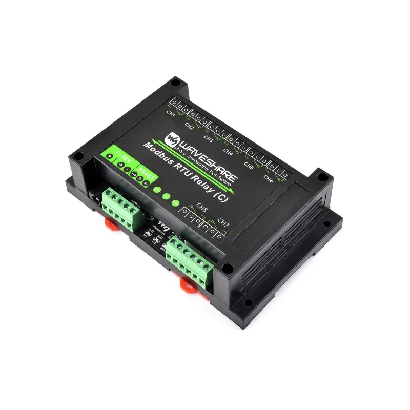 Modbus RTU 8-канальный релейный модуль с фиксацией (C) с интерфейсом RS485, мультиизоляционными схемами защиты, корпус для монтажа на рейку
Мини-плата расширения