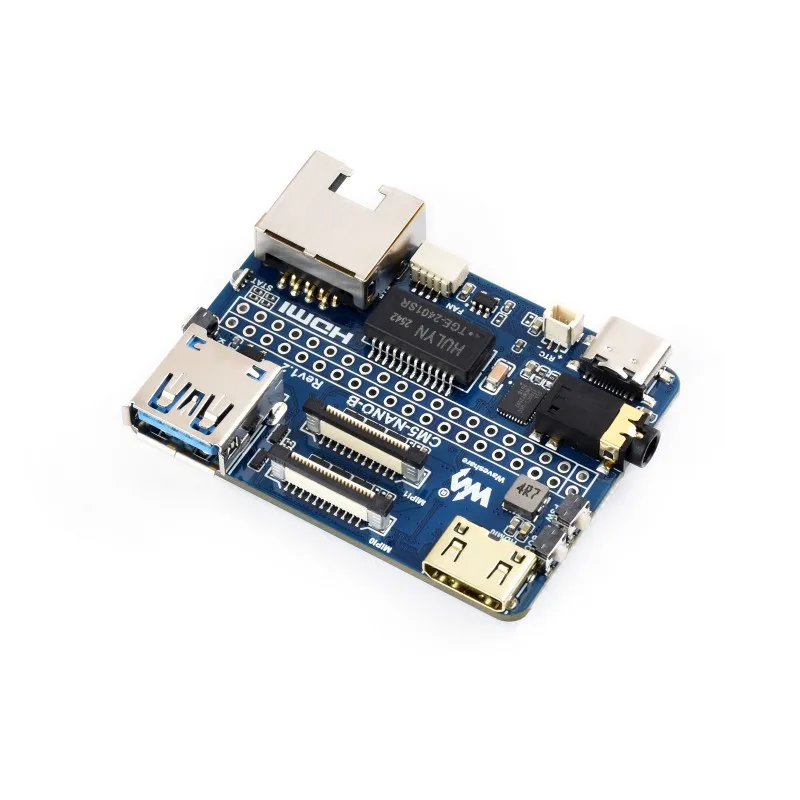 CM5-NANO-B для вычислительного модуля Raspberry Pi 5, того же размера, что и CM5, поддерживает 4K HDMI, USB 3.2, порт Gigabit Ethernet, два интерфейса MIPI