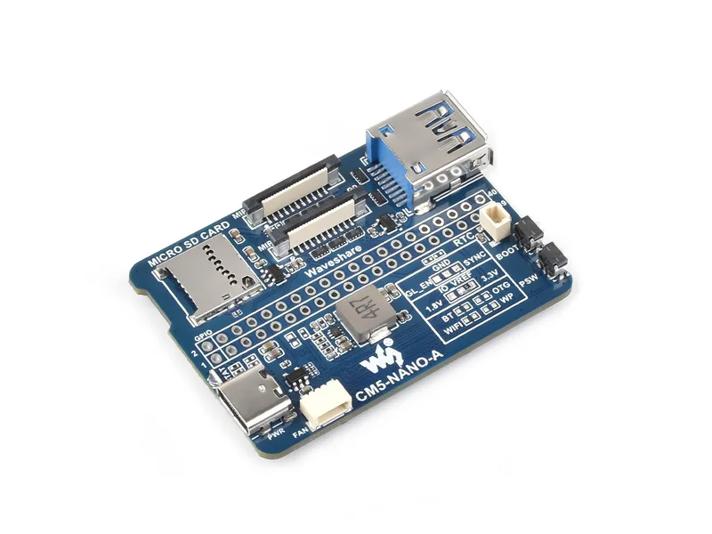 Базовая плата Nano (A) для вычислительного модуля Raspberry Pi 5, того же размера, что и CM5