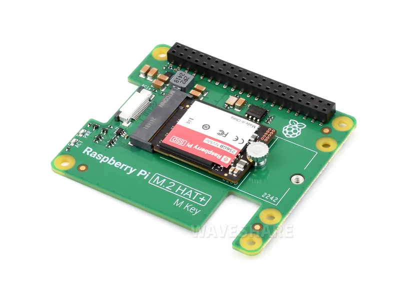 Официальный комплект твердотельного накопителя Raspberry Pi, включает в себя высокоскоростной твердотельный накопитель емкостью 256 ГБ / 512 ГБ и Raspberry Pi M.2 HAT+, соответствует стандарту PCIe Gen 3, подходит для Raspberry Pi 5
