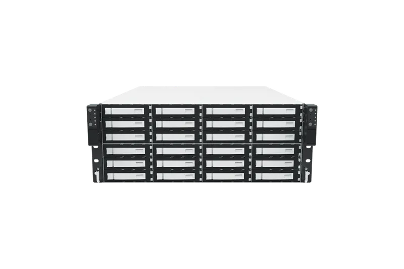 DSS424S-UN 4U 24 BAYS 3.5" HDD 12G SAS REDUNDANT NODE SINGLE EPYC 1200W HRP