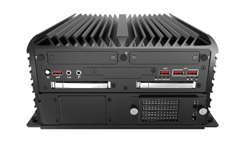 RCO-6000-CML-2-4B7M AI Edge Inference Computer W/ LGA 1200 for Intel 10th Gen CPU & W480E PCH, 2x LAN, 4x 7mm HDD, 1x PC