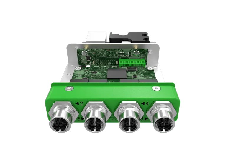 EBIO-4ETH-POE-M12-J EDGEBoost I/O Module with 4x PoE M12 Ports