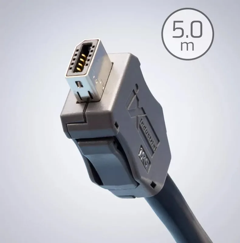 ix Industrial Ethernet Cat6a Cable – 5.0m, Black
