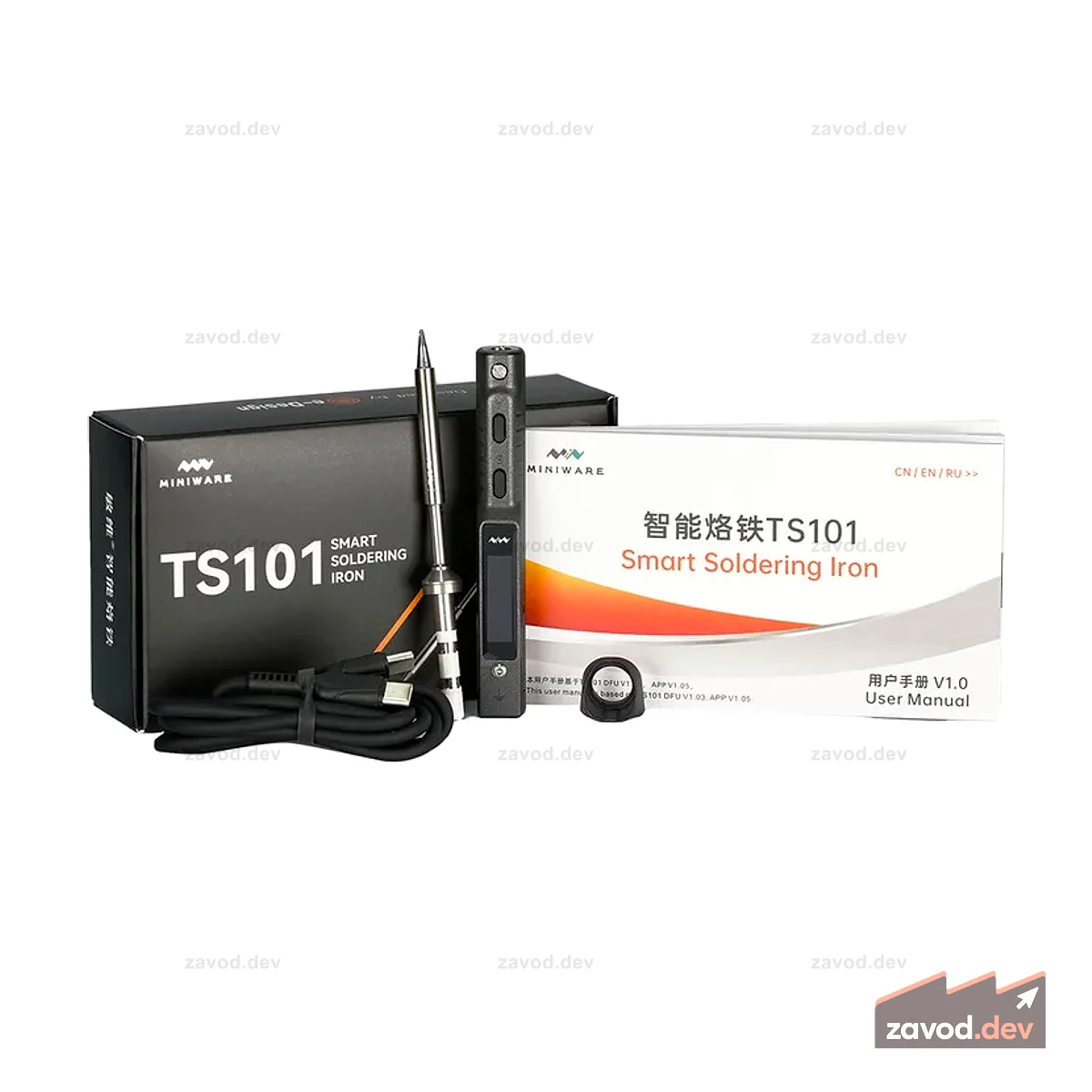 Умный паяльник TS101 (USB-C или вход питания постоянного тока)