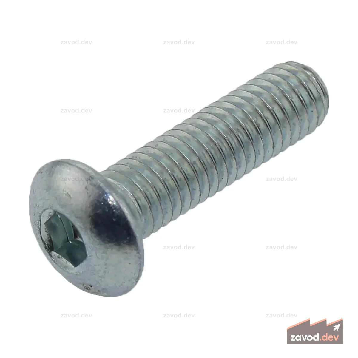 Винт с шестигранной головкой и полукруглой головкой, 10–32 x 0,75 дюйма