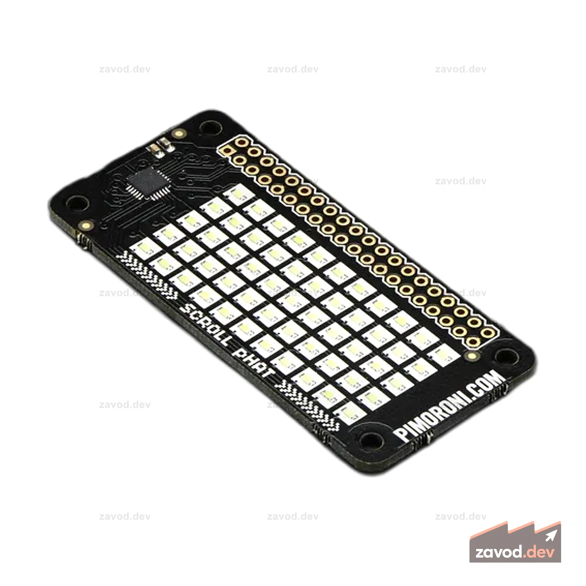 Pimoroni Scroll pHAT - Светодиодная матрица 11x5 для Raspberry Pi Zero