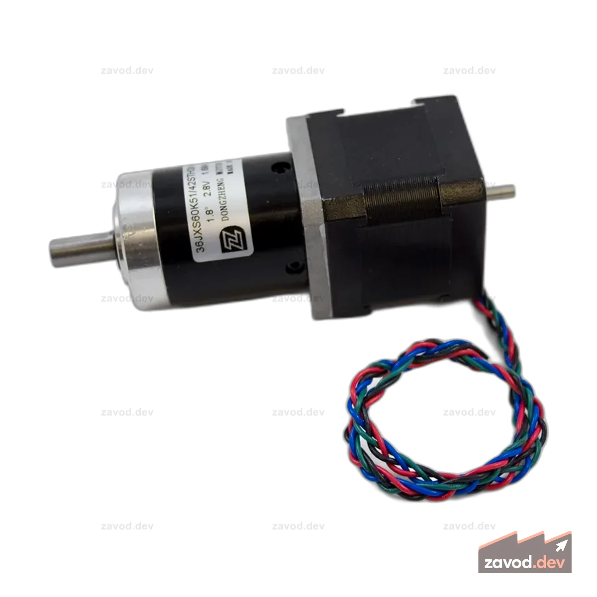 3328 - 42STH38 NEMA-17 Биполярный шаговый двигатель с коробкой передач 51:1
