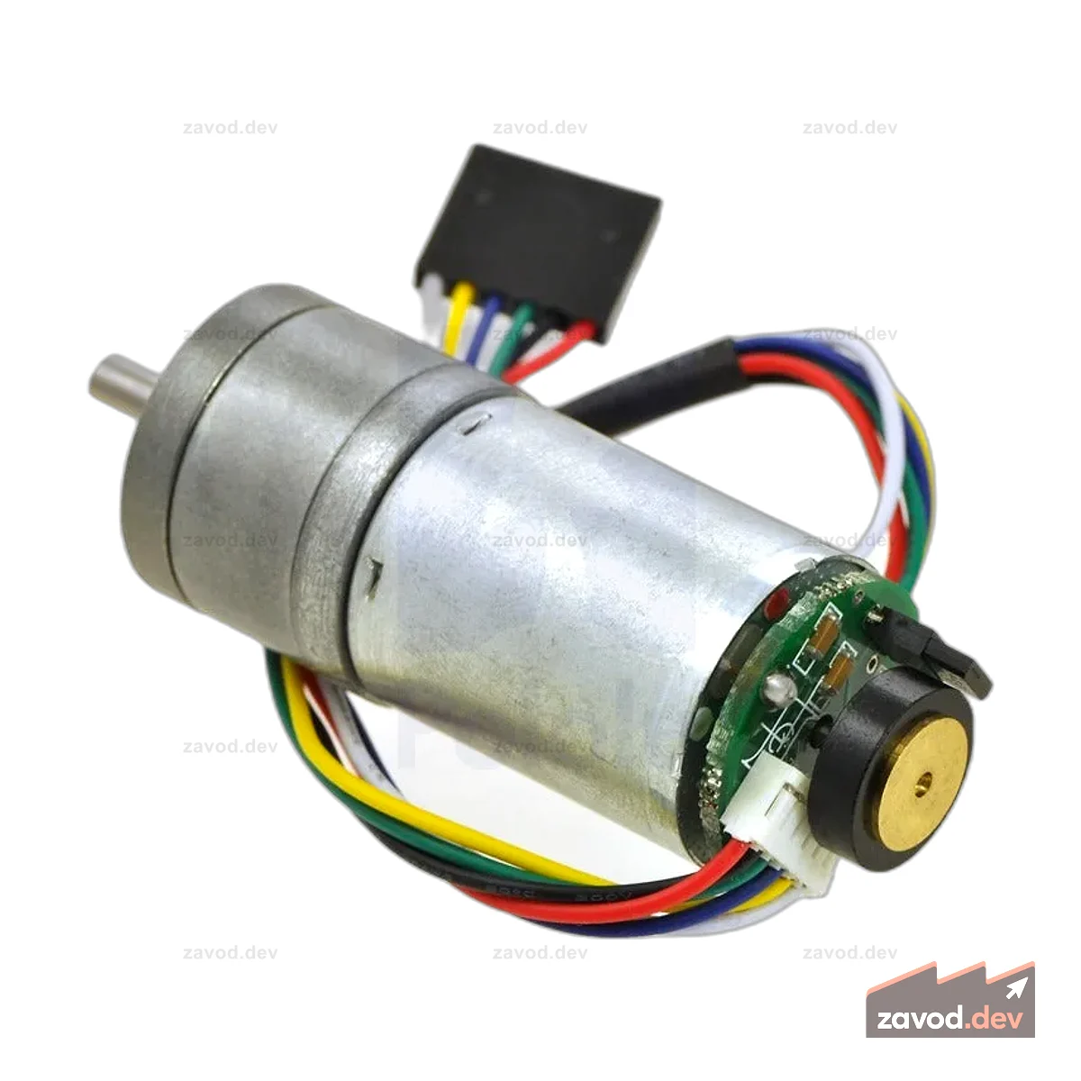 99:1 Металлический мотор-редуктор 25Dx54L мм HP 6V с энкодером 48 CPR