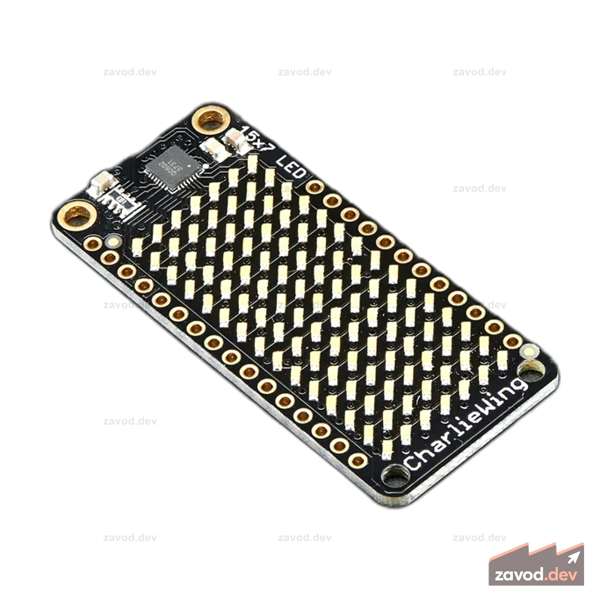 Adafruit 15x7 CharliePlex Светодиодный матричный дисплей FeatherWing - теплый белый
