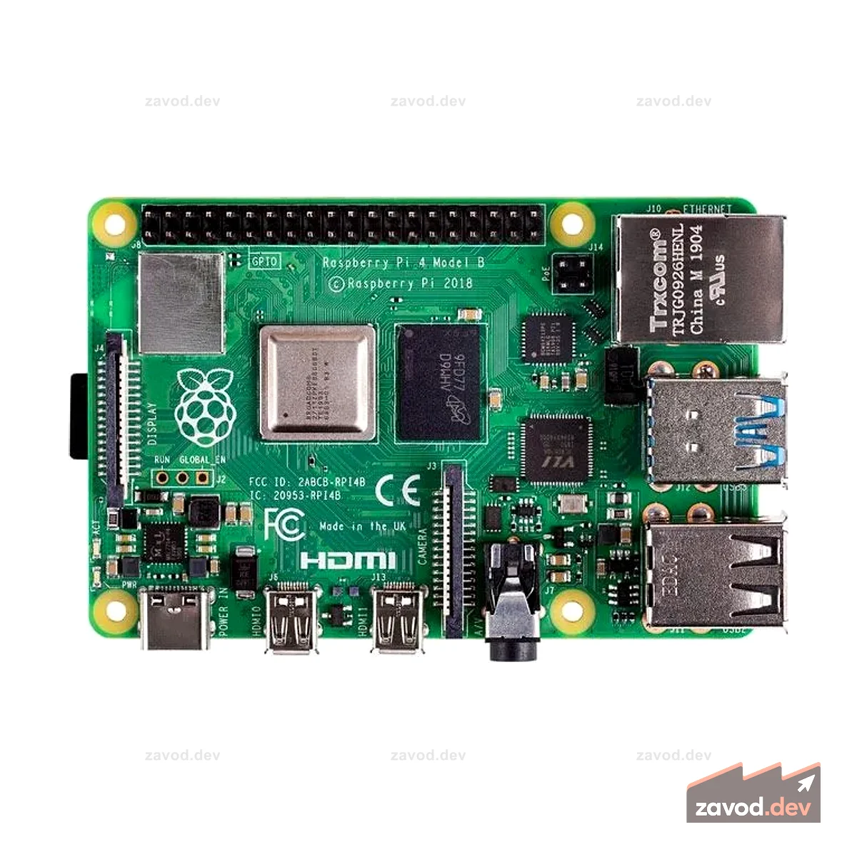 Raspberry Pi 4 Модель B — 4 ГБ
