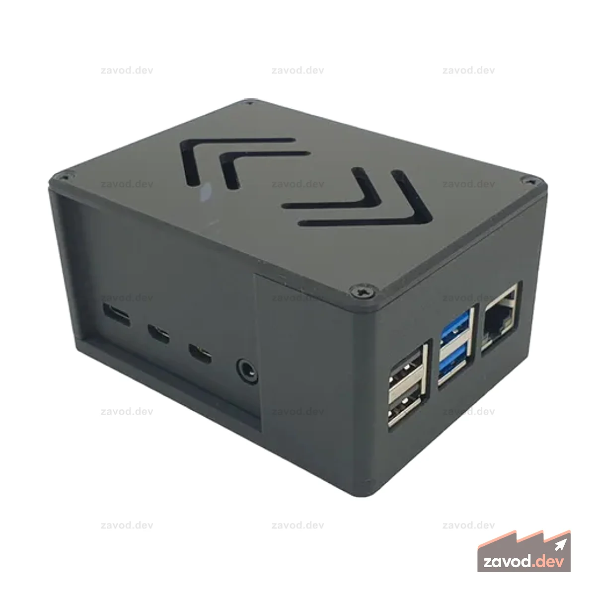 ecoPI PRO HP Алюминиевый корпус для ROCK5 Модель A