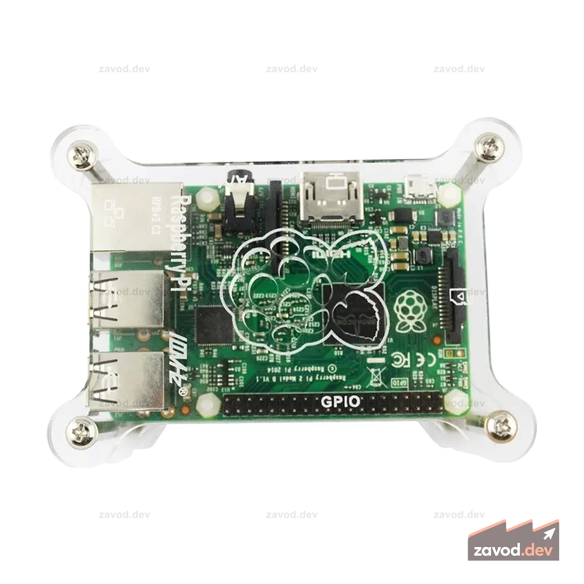 Комплект акриловых кронштейнов для суперкомпьютерного кластера Pi Spark