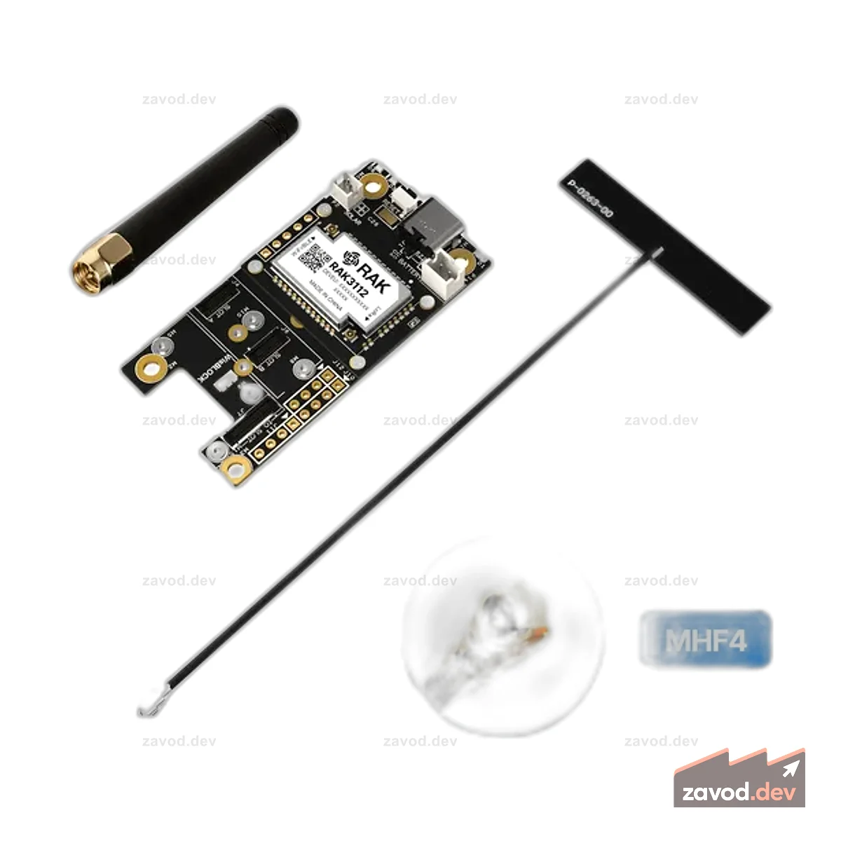 Стартовый комплект WisMesh RAK3312 | Модульный сетчатый комплект WisBlock LoRa с ядром ESP32-S3, предварительно прошитой прошивкой Meshtastic и антенной для автономной связи