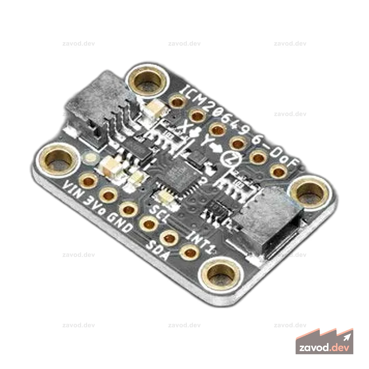 Adafruit ICM-20649 Широкий диапазон ±30 г ±4000 точек в секунду 6-DoF IMU — STEMMA QT / Qwiic