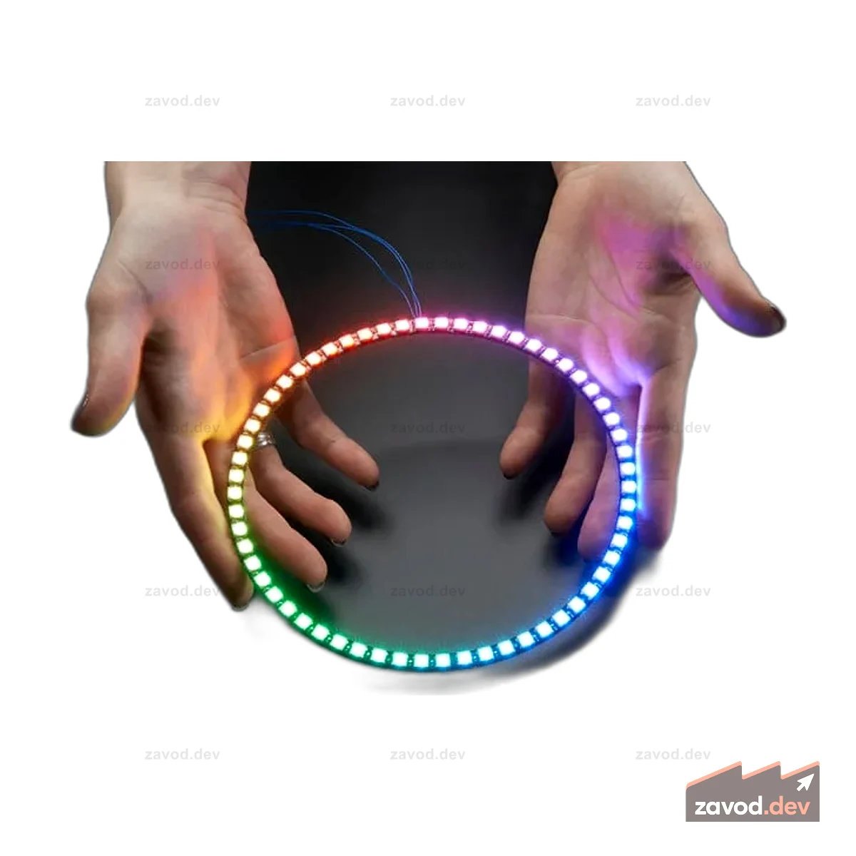 NeoPixel 1/4 60 Ring - 5050 RGB LED со встроенными драйверами