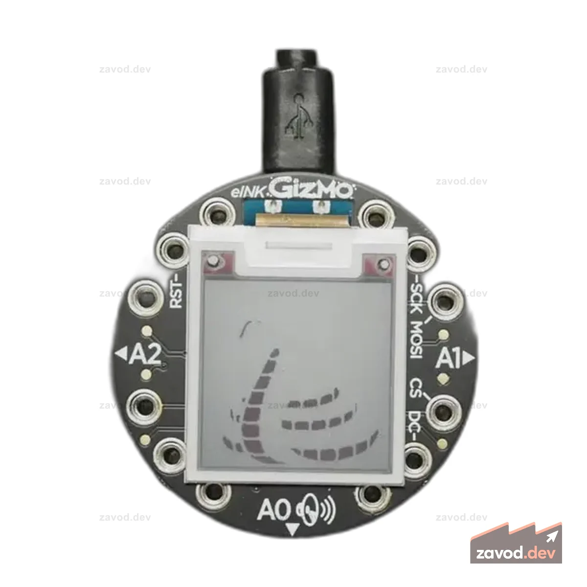 Circuit Playground 200x200 Трехцветная штуковина E-Ink - дисплей E-Ink + усилитель звука