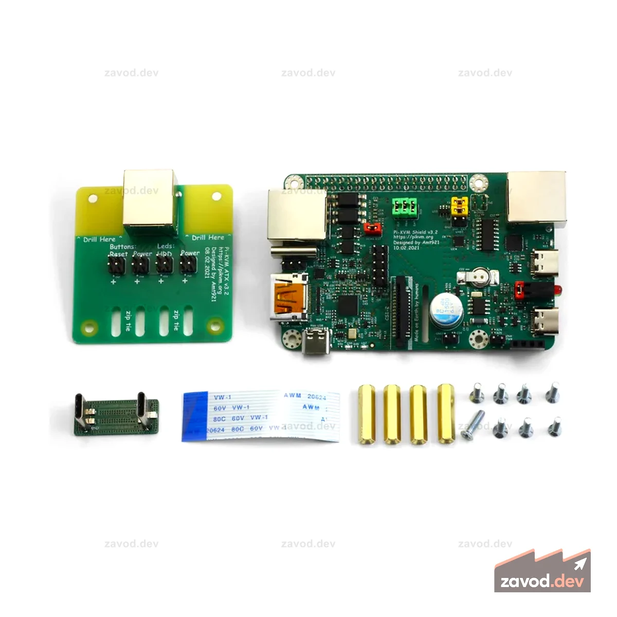Шляпа PiKVM v3 для Raspberry Pi 4
