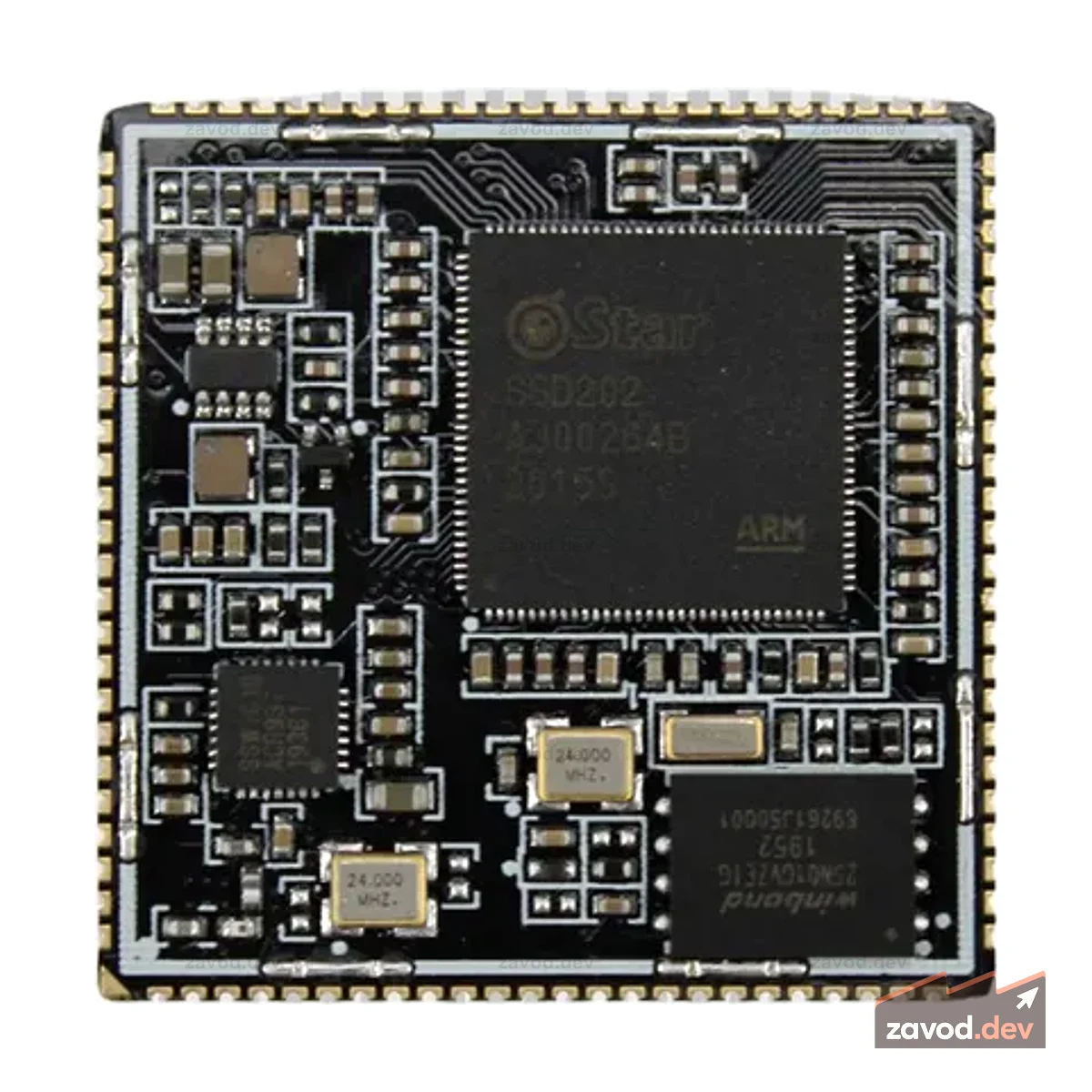 IDO-SOM2D02-V1-2GW SoM на базе SoC SSD202 — 128 МБ ОЗУ DDR3 и 2 ГБ флэш-памяти SPI
Особенности