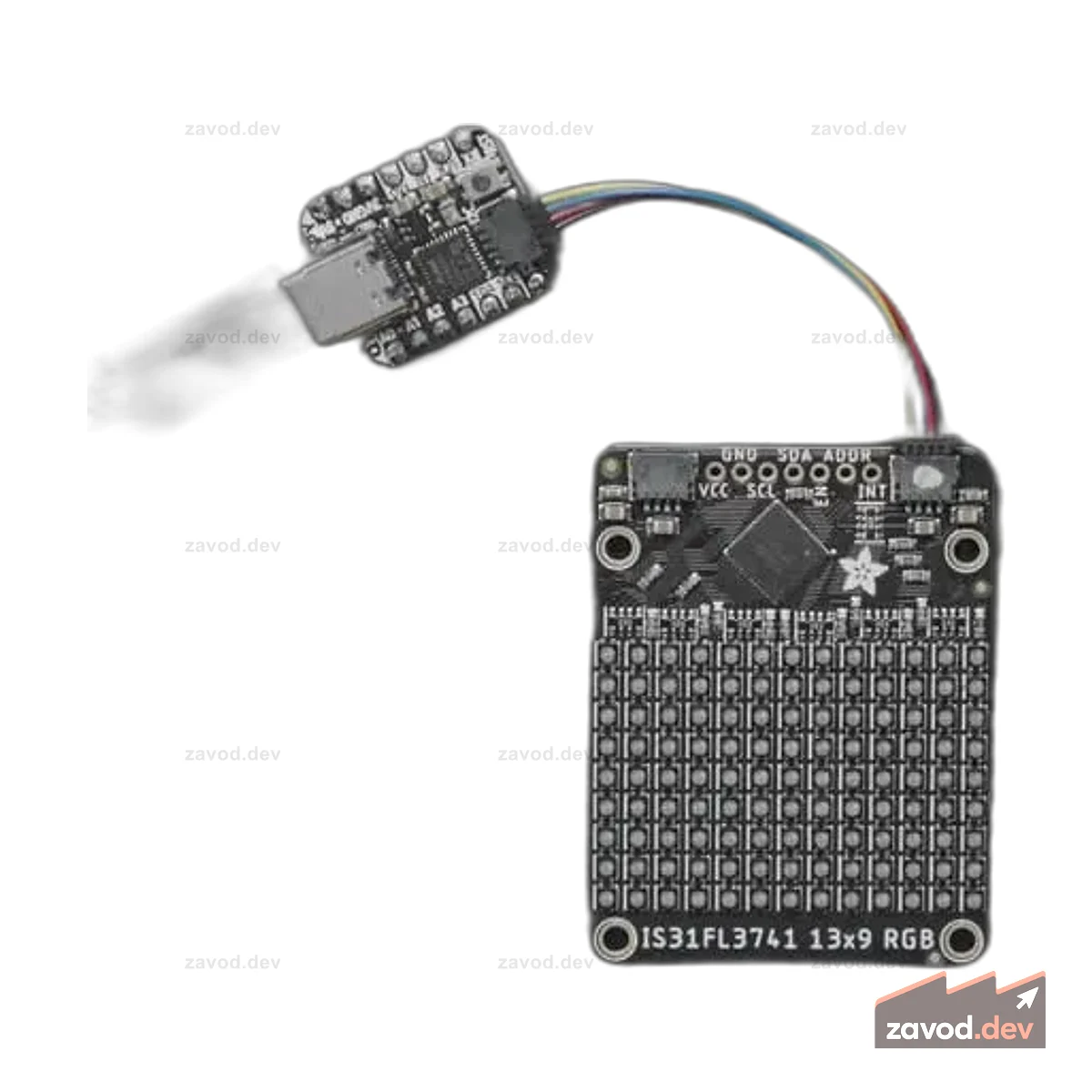 Adafruit IS31FL3741 13x9 ШИМ RGB светодиодный матричный драйвер