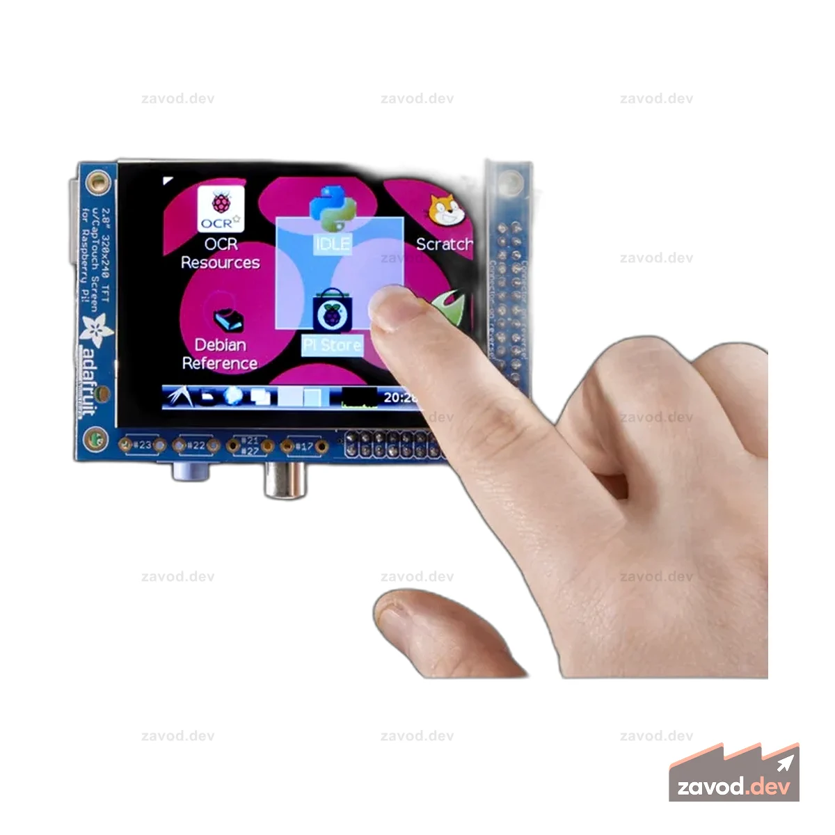 PiTFT 2.8 TFT 320x240 + емкостный сенсорный экран для Raspberry Pi