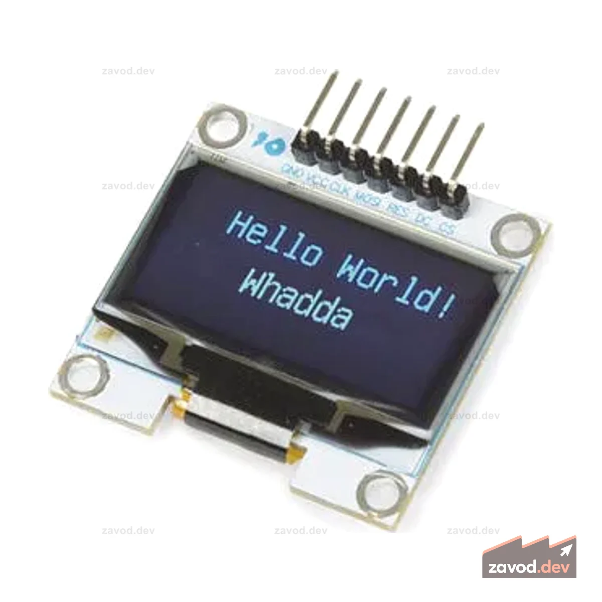 1,3-дюймовый OLED-экран для Arduino® (драйвер SH1106, SPI)