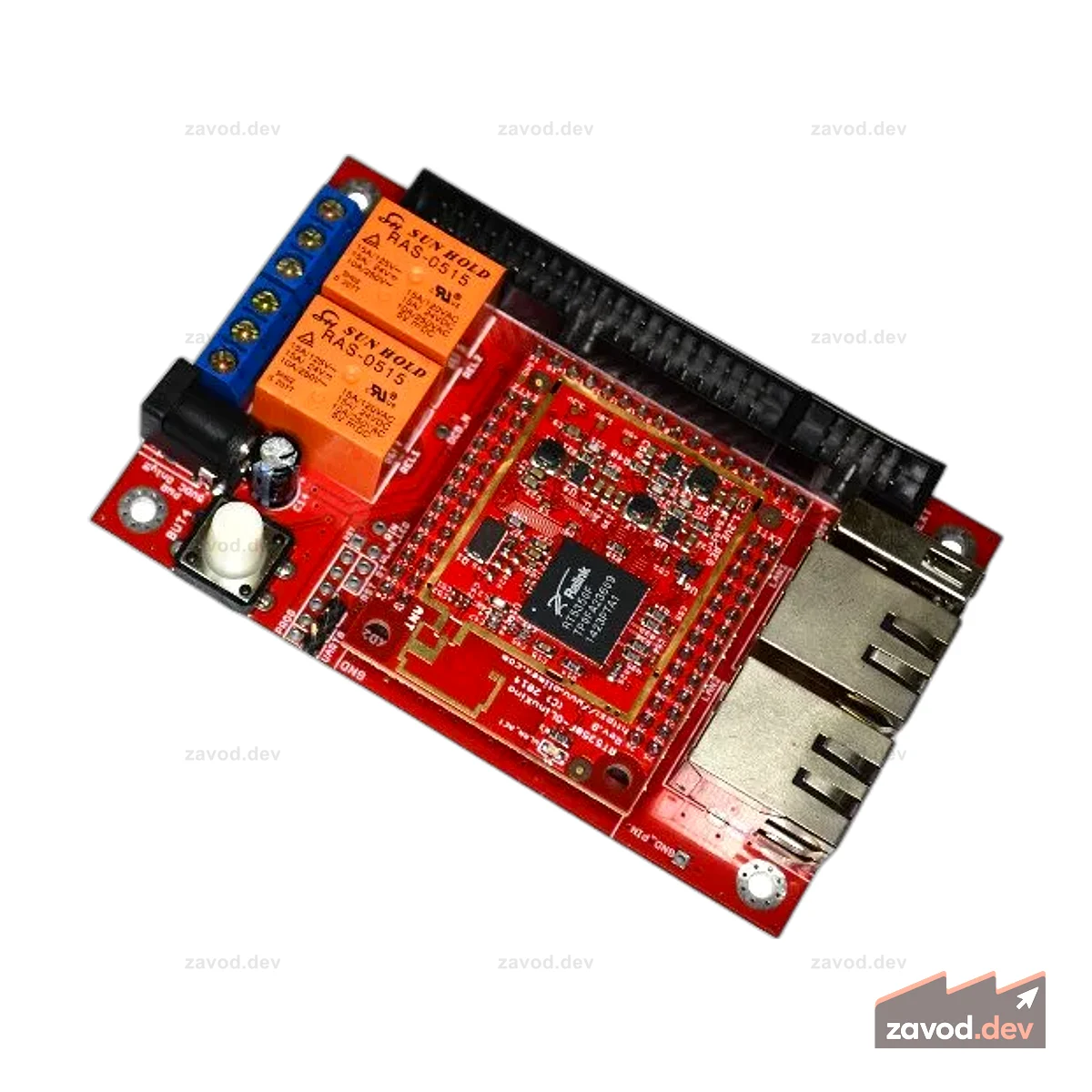 RT5350F-OLinuXino-EVB - LINUX SINGLE BOARD COMPUTER WITH RT5350F SOC 2.4GHZ WIFI 801.11N
