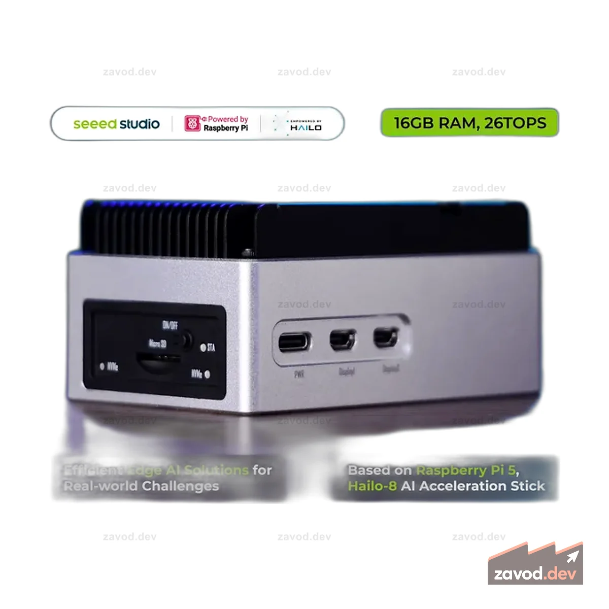 reComputer AI R2140-12 — самый мощный в мире AI-бокс Raspberry Pi