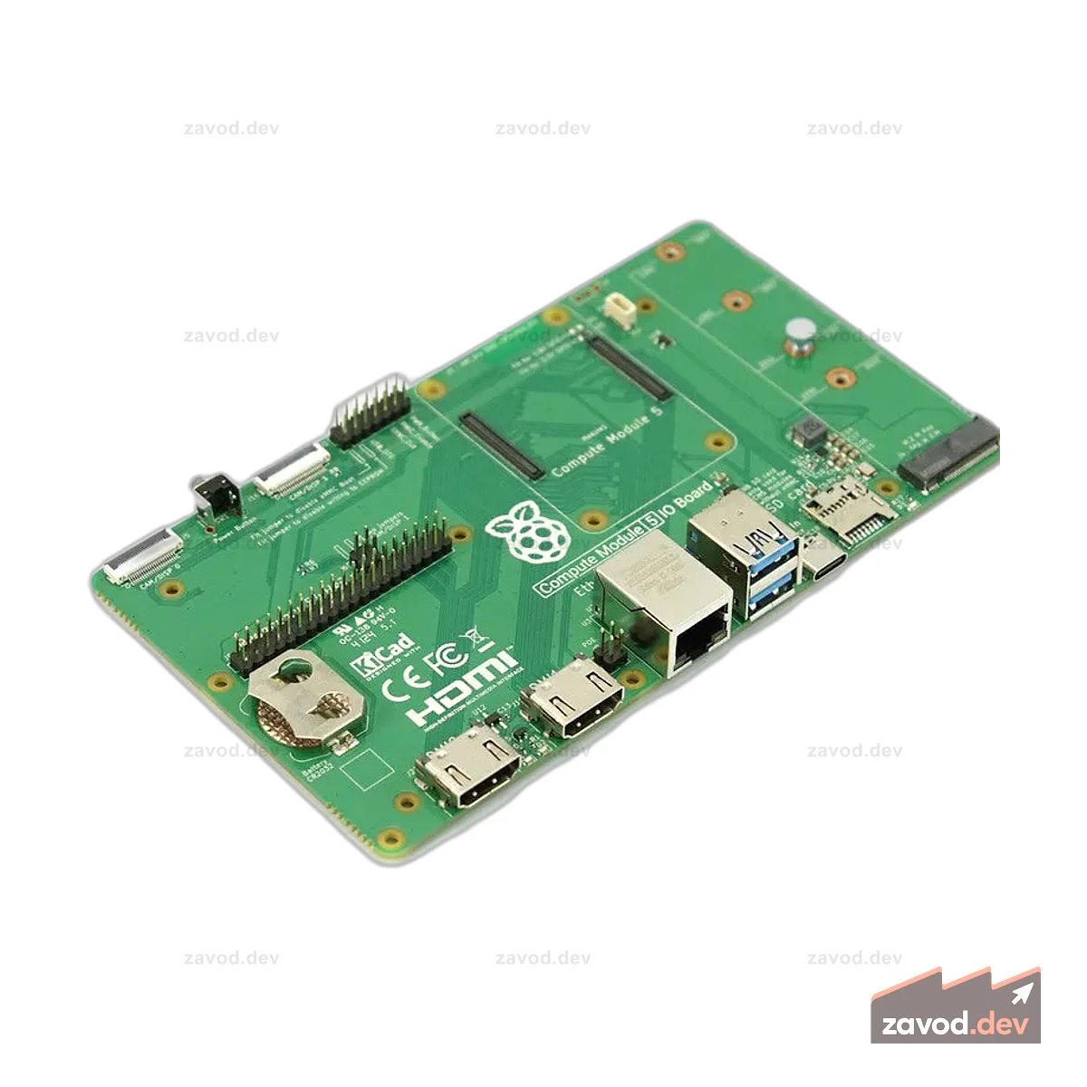 Плата ввода-вывода вычислительного модуля Raspberry Pi 5