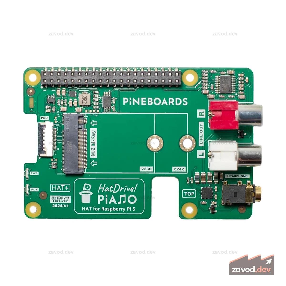 ХэтДрайв! Фортепиано (NVMe 2230, 2242 GEN 3) для Raspberry Pi 5