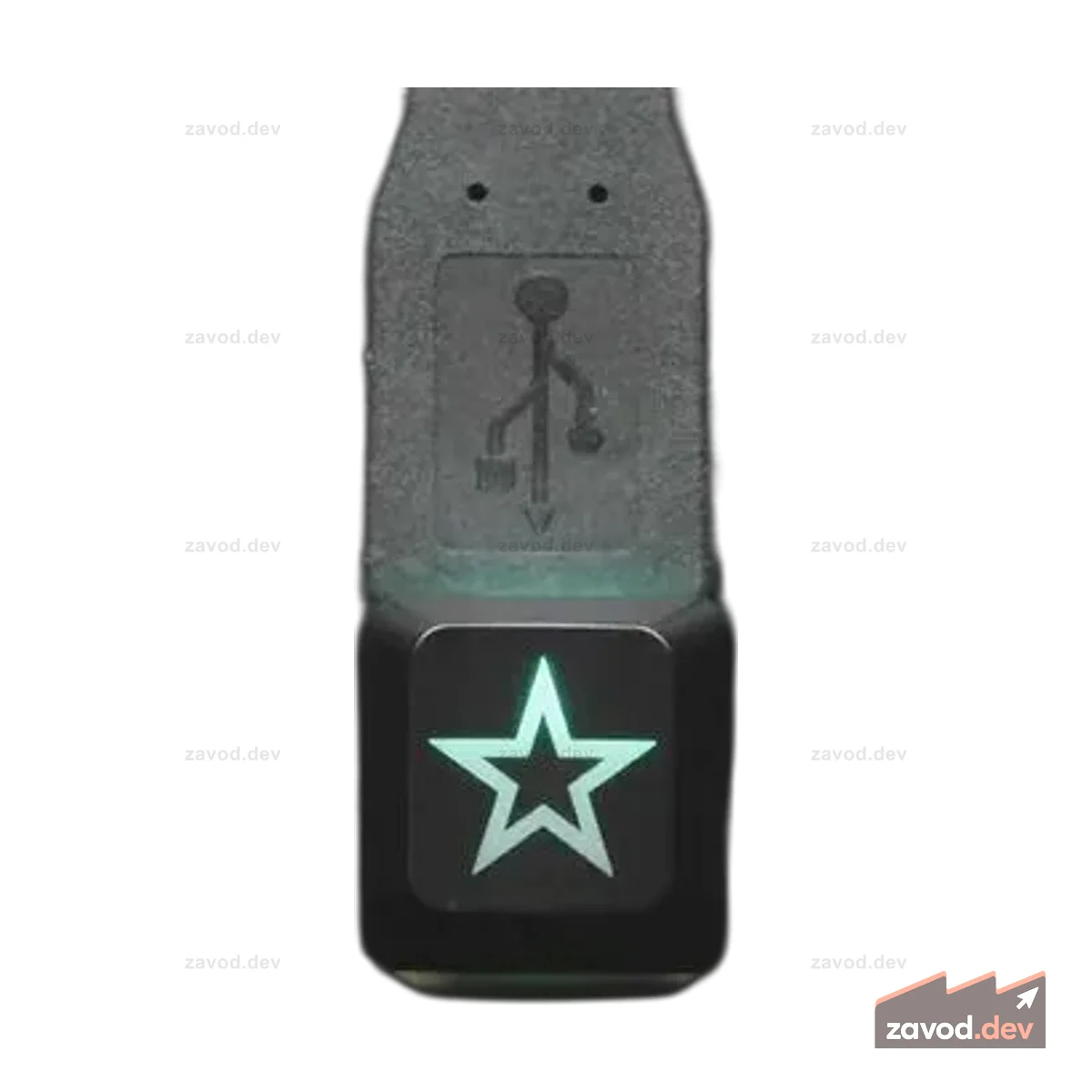 Светящаяся клавиатура с травлением — Zener ESP Star Design