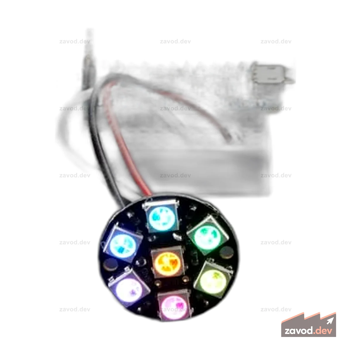 NeoPixel Jewel - 7 x 5050 RGB светодиодов со встроенными драйверами