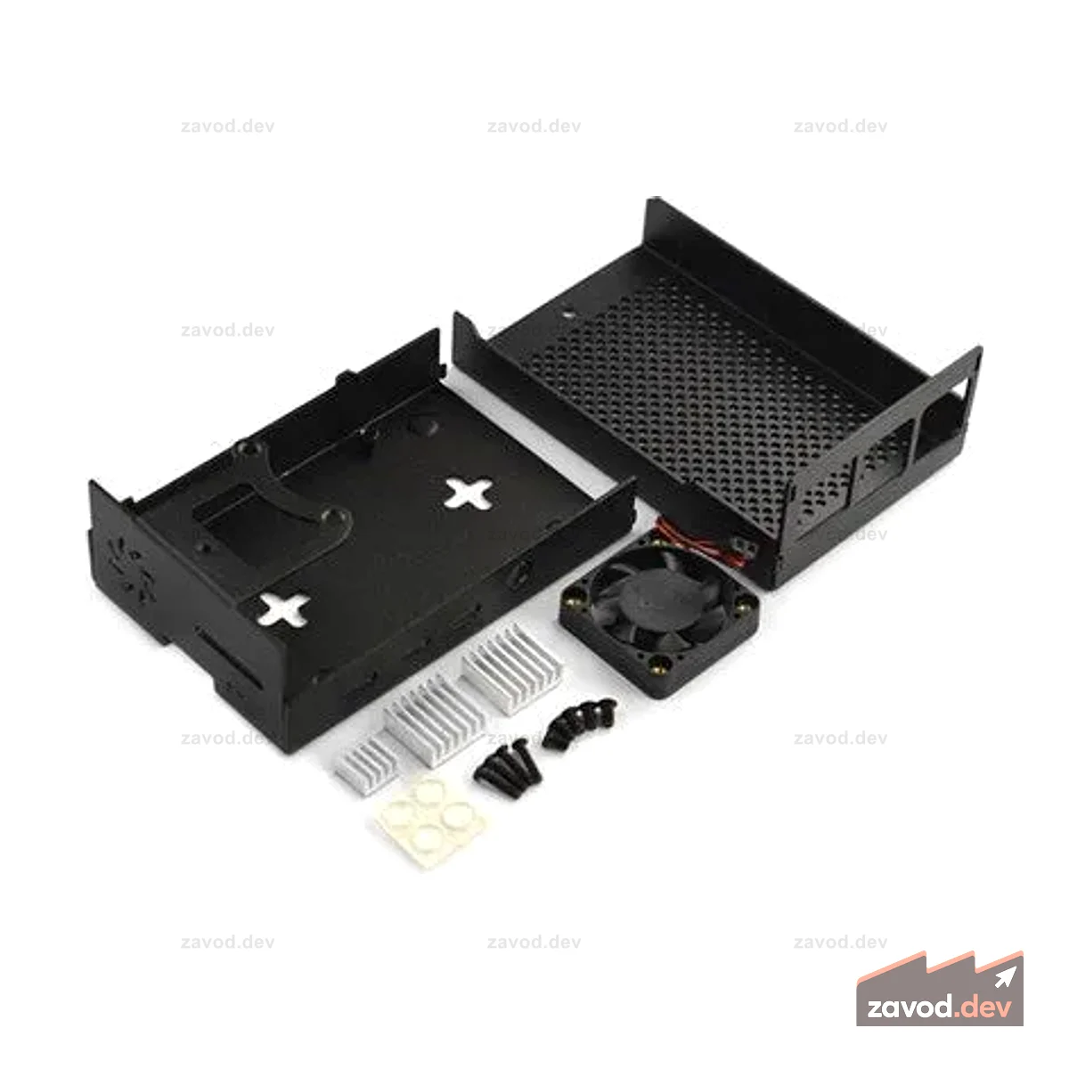 DFR RASPBERRY PI 4B MTL ENCL+FAN