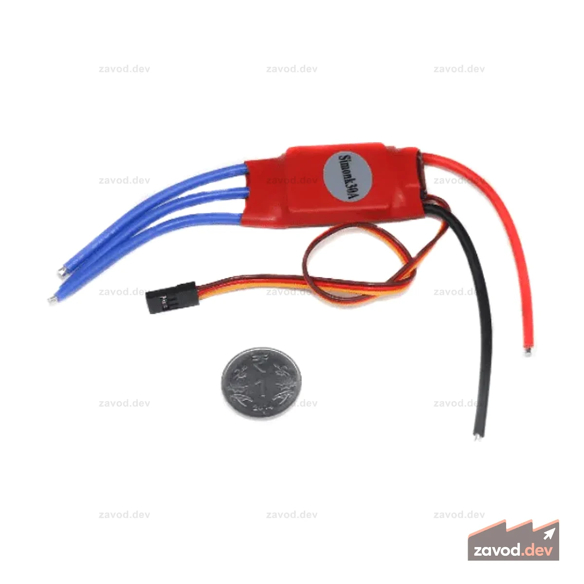 Simonk Red ESC 30A без разъема для квадрокоптера