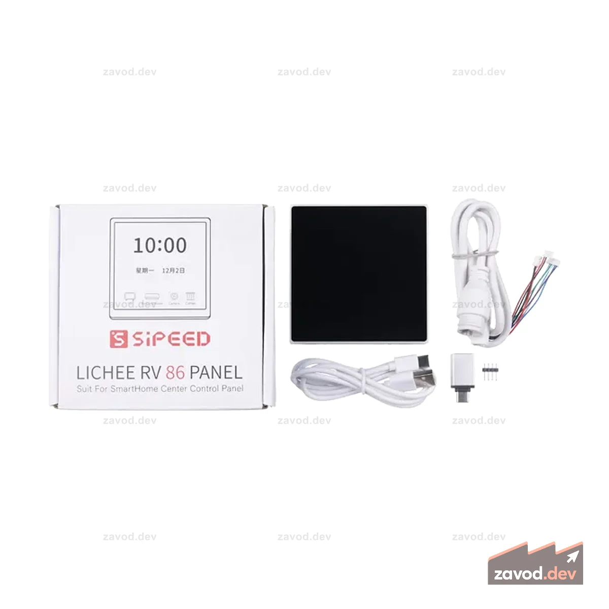 Lichee RV 86 Panel Allwinner D1 SoC — Комплект разработчика RISC-V с 4-дюймовым ЖК-дисплеем IPS — Централизованное управление умным домом — Поддержка Linux и WAFT