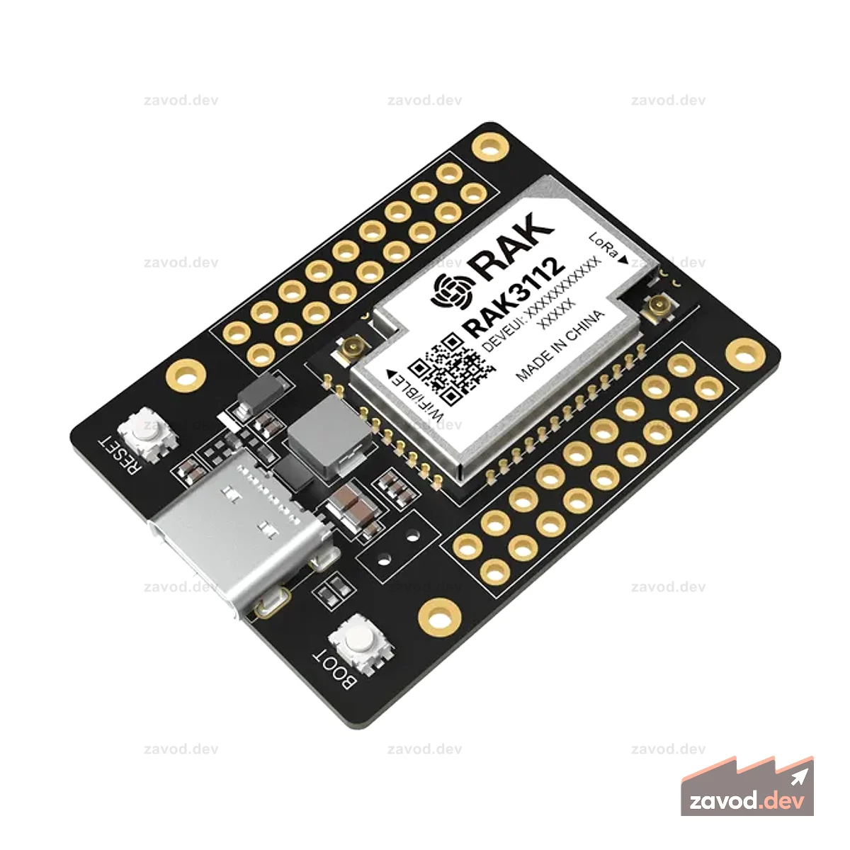 RAK3112 Коммутационная плата | Оценочная плата с ESP32-S3 и SX1262, обеспечивающая возможность подключения LoRa, WiFi и BLE для быстрого создания прототипов Интернета вещей | РАК3212