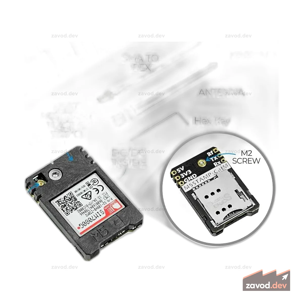 M5Stamp SIM7080G CAT-M