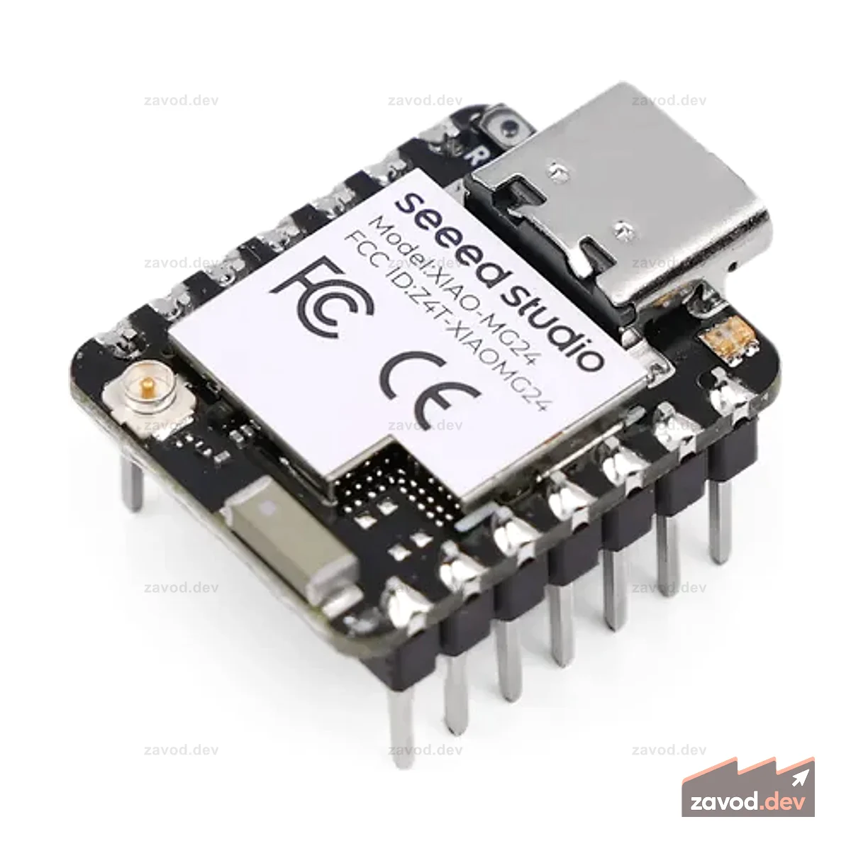 Seeed Studio XIAO MG24 (предварительно припаянный) — Silicon Labs EFR32MG24, Matter® Native over Thread® /BLE 5.3, совместимость с Arduino®, сверхнизкое энергопотребление 1,95 мкА, встроенная антенна, 19 портов GPIO