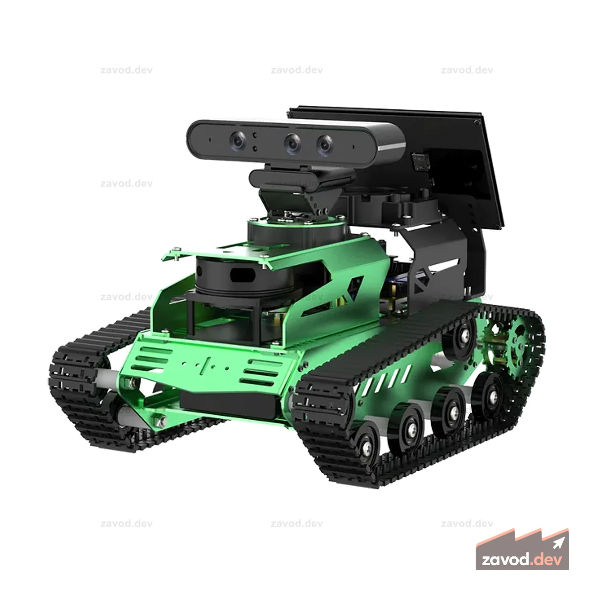 Hiwonder JetTank ROS Робот-танк на базе Jetson Nano с сенсорным экраном лидарной камеры глубины, поддержкой картографирования и навигации SLAM