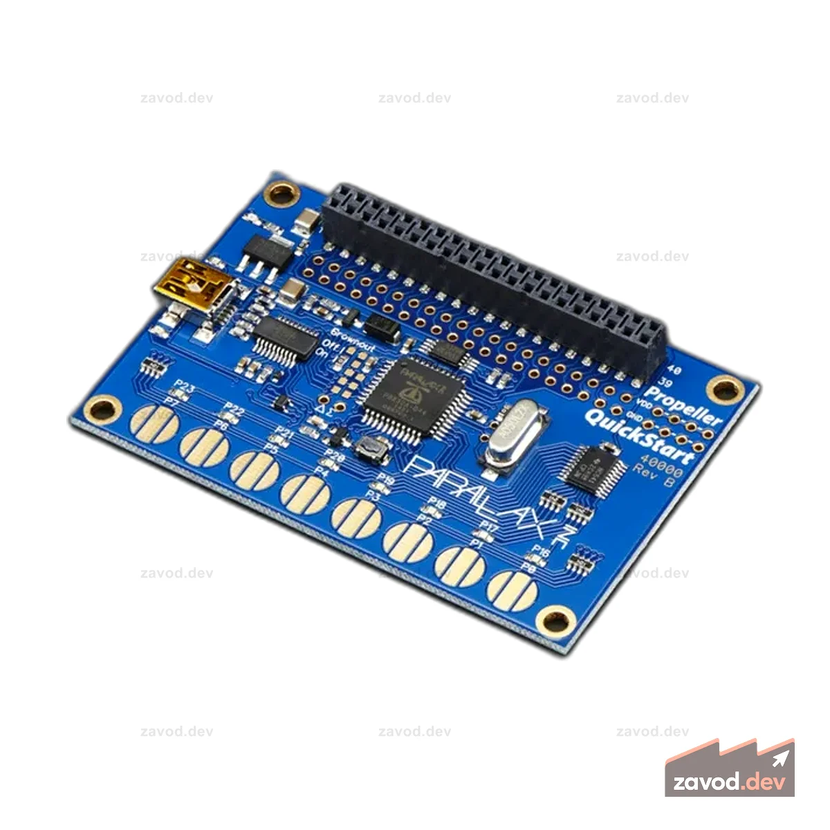 USB-макетная плата для быстрого запуска Parallax Propeller