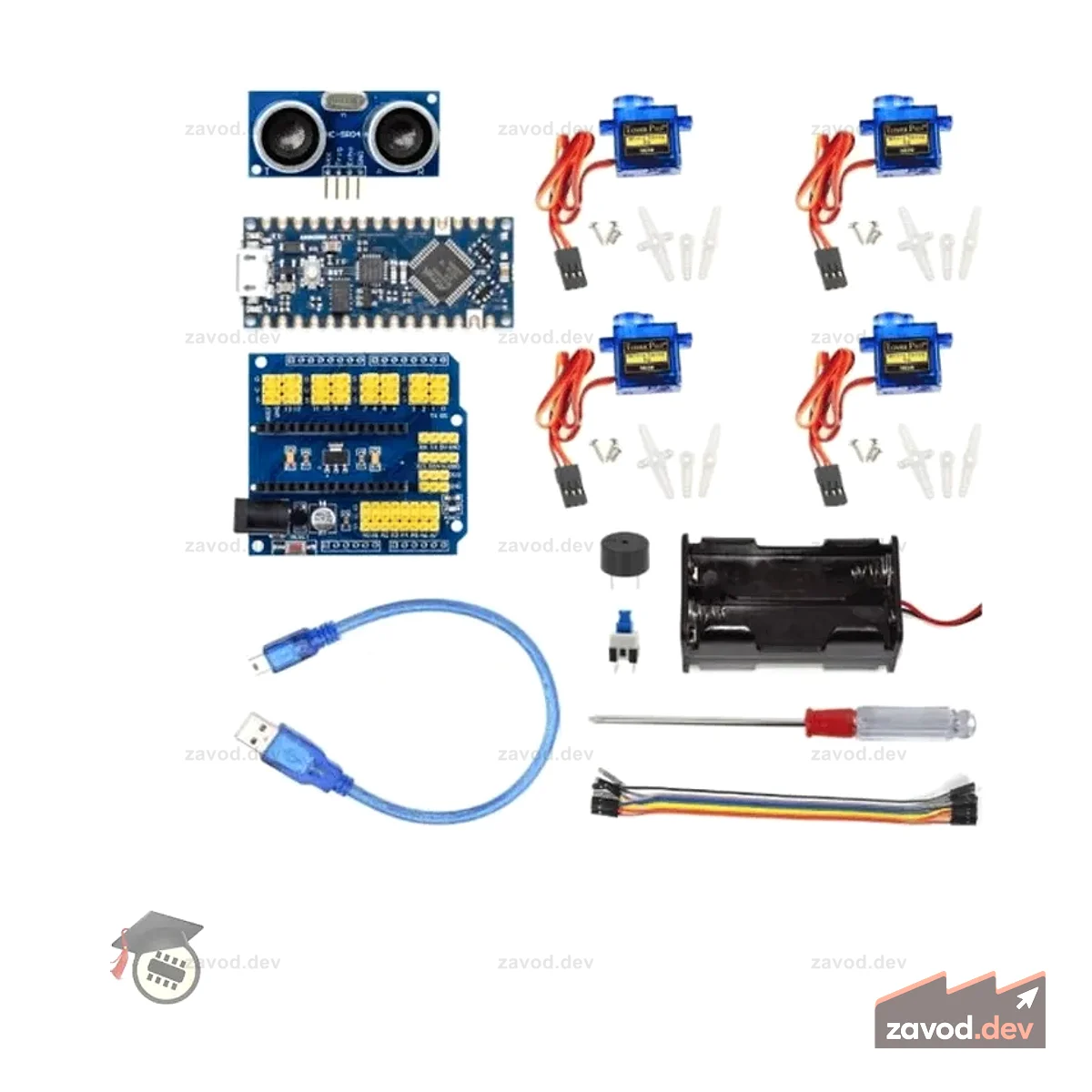 Набор для самостоятельного изготовления OTTO с Arduino Nano Every