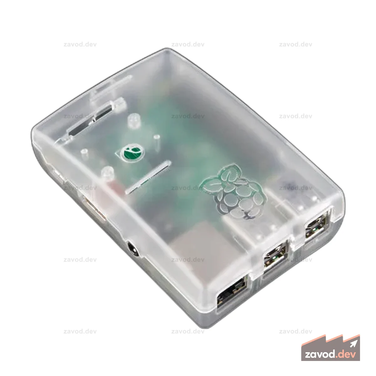 Raspberry Pi — корпус модели B+ (прозрачный)