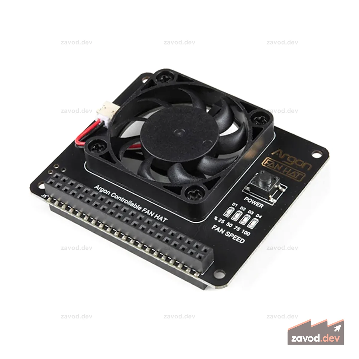 Шляпа вентилятора Argon40 для Raspberry Pi 4, 3B и 3B+