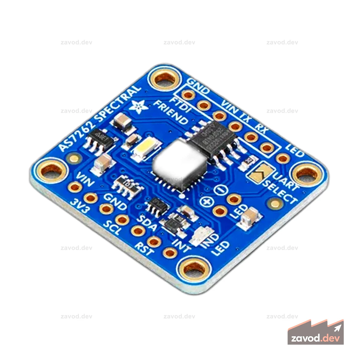 Adafruit AS7262 6-канальный датчик видимого света/цвета