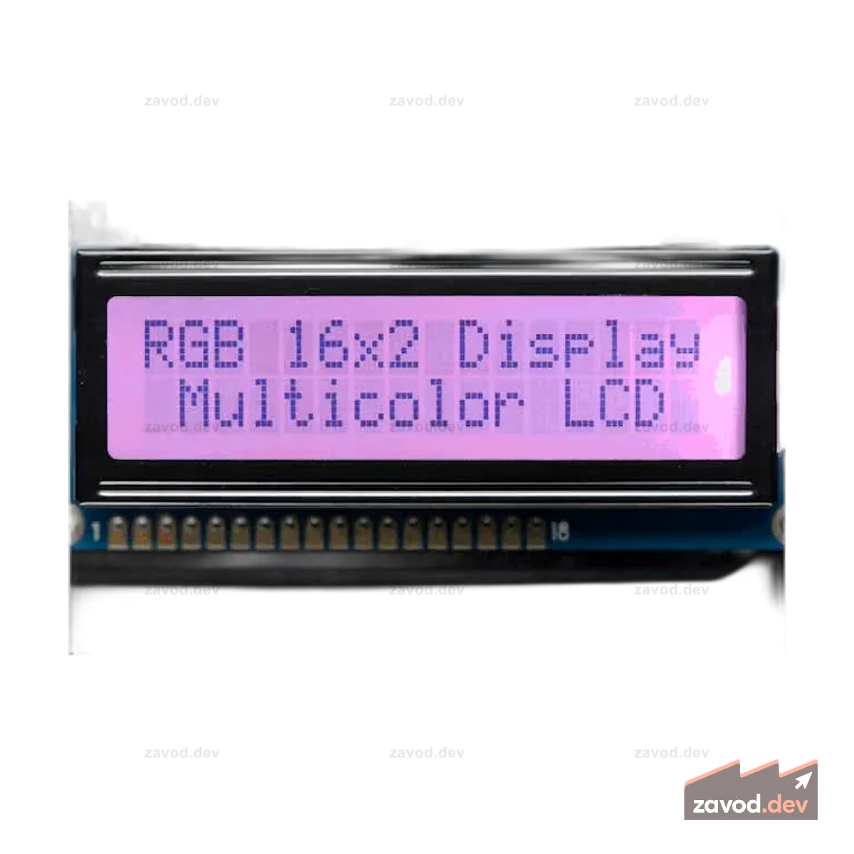 RGB подсветка позитивная LCD 16x2 + доп.