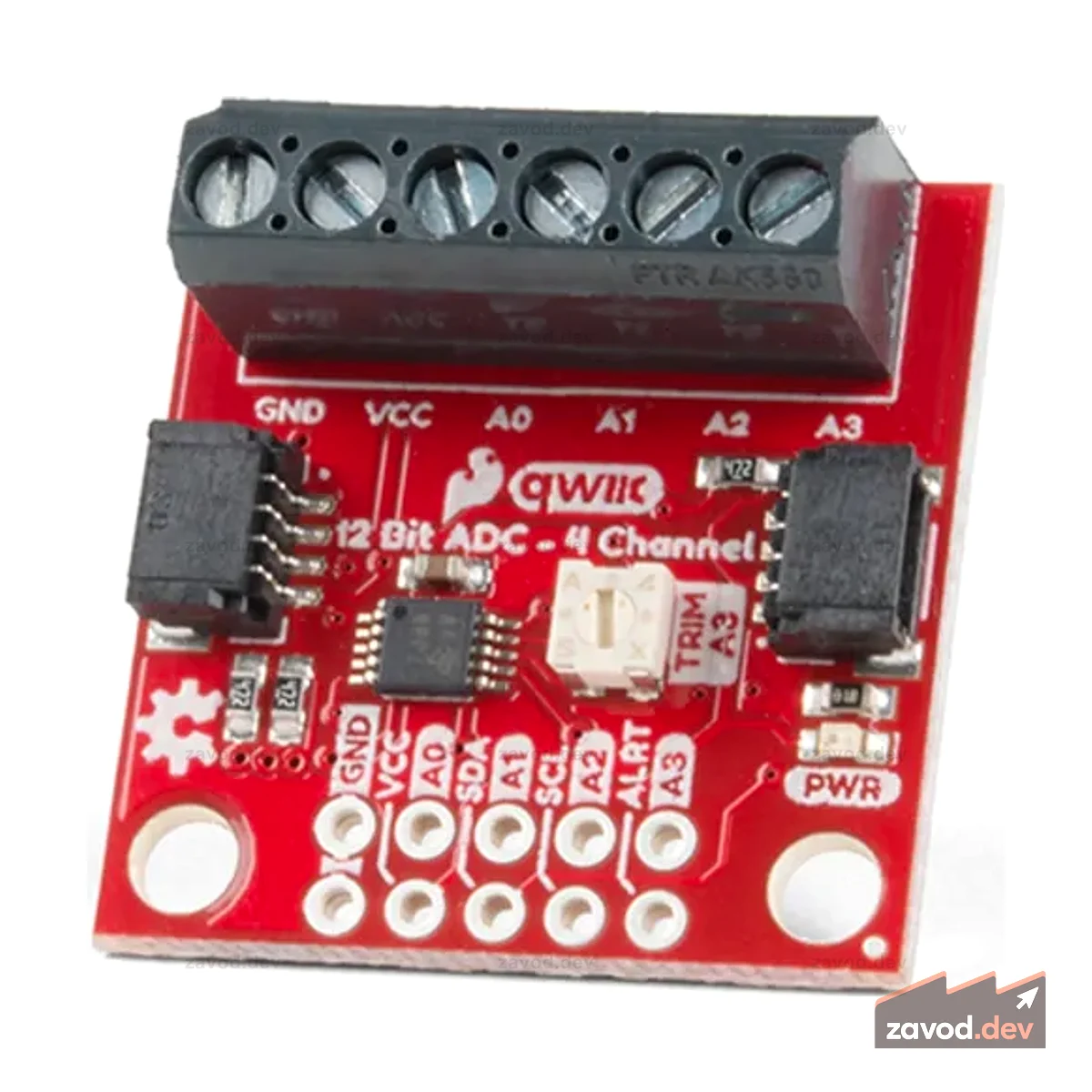 SparkFun Qwiic 12-битный АЦП — 4 канала (ADS1015)