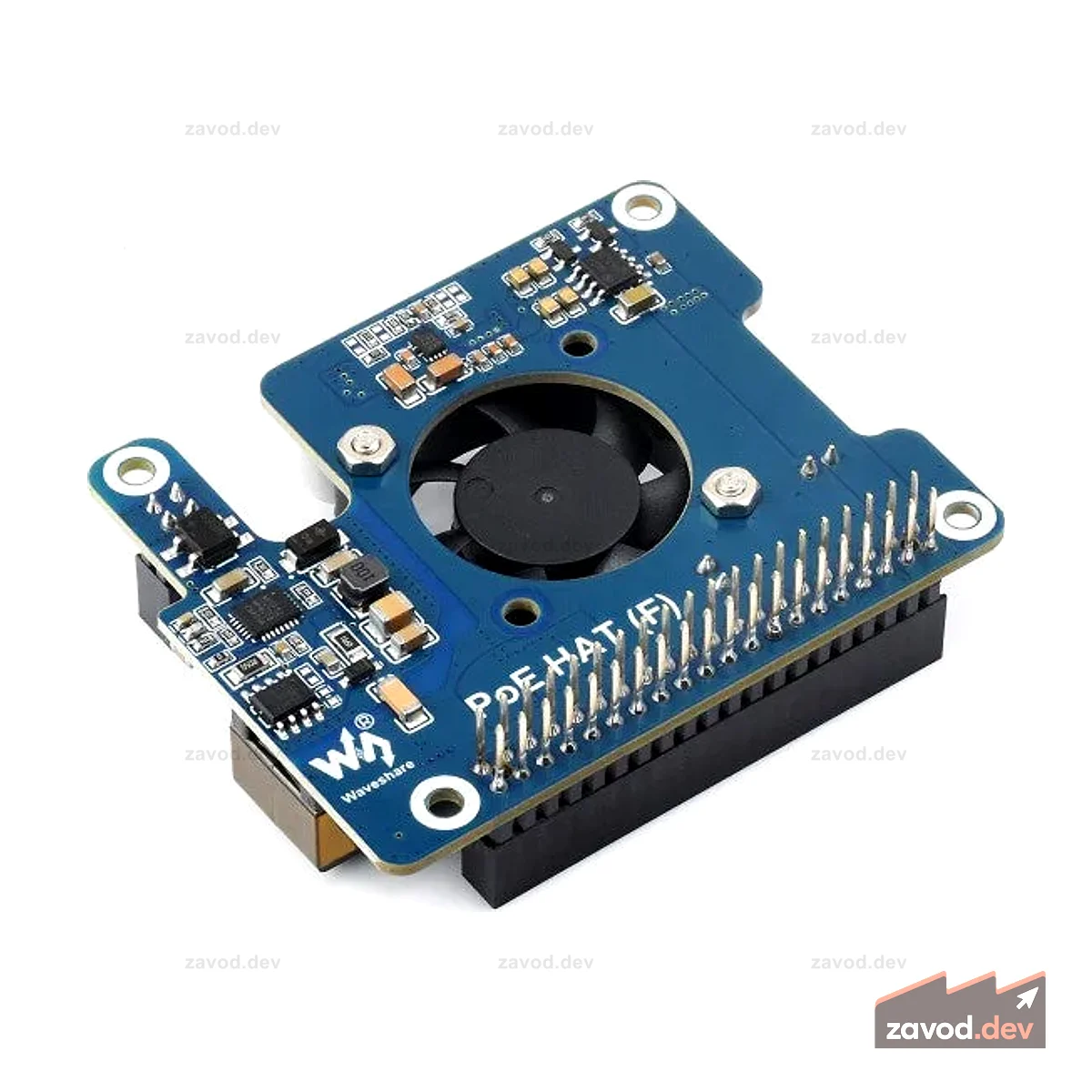 ШЛЯПА Waveshare PoE (F) — ШЛЯПА Raspberry Pi 5 PoE