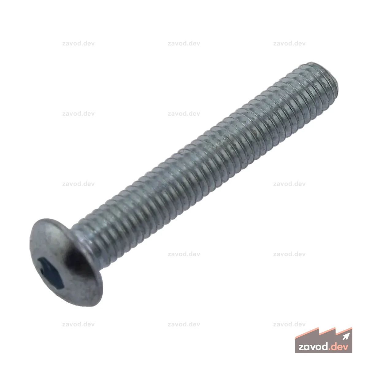 Винт с полукруглой головкой, 10–32 x 1,25 дюйма